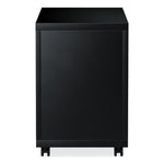 File Pedestal With Full-Length Pull, Left Or Right, 2-Drawers: Box/file, Legal/letter, Black, 14.96" X 19.29" X 21.65"