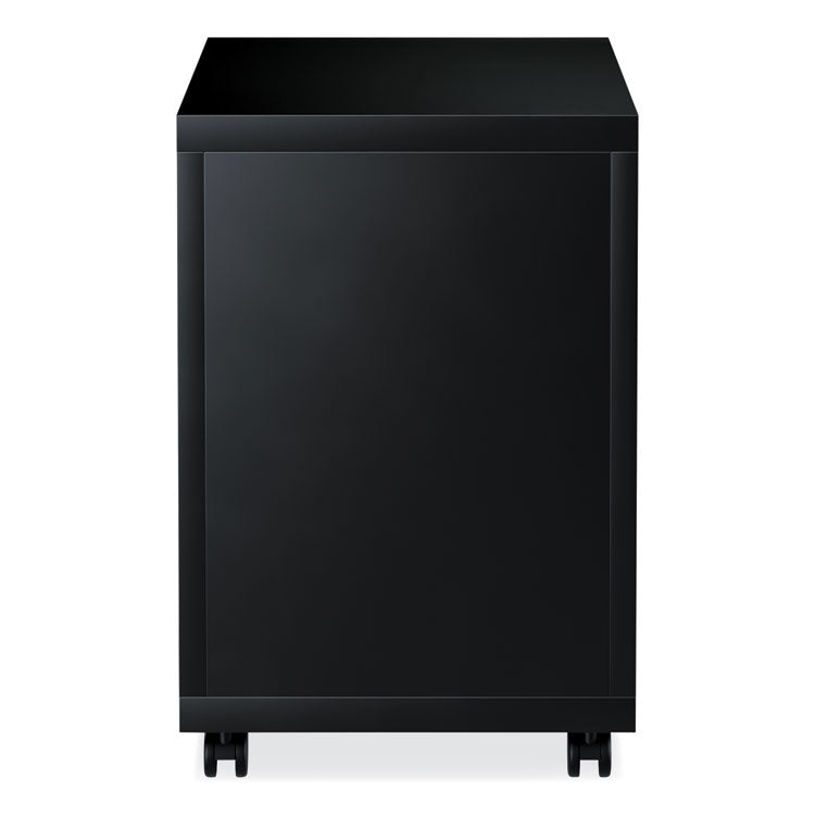 File Pedestal With Full-Length Pull, Left Or Right, 2-Drawers: Box/file, Legal/letter, Black, 14.96" X 19.29" X 21.65"