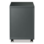 File Pedestal With Full-Length Pull, Left Or Right, 2-Drawers: Box/file, Legal/letter, Charcoal, 14.96" X 19.29" X 21.65"