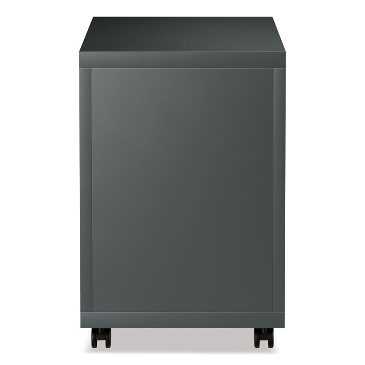 File Pedestal With Full-Length Pull, Left Or Right, 2-Drawers: Box/file, Legal/letter, Charcoal, 14.96" X 19.29" X 21.65"