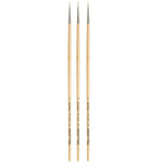 da Vinci TOP-ACRYL Oil and Acrylic Synthetic Bristle White Brush, 3 Brushes/Pack (DVXVA77822-3)