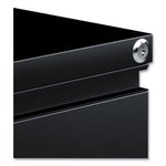 File Pedestal With Full-Length Pull, Left Or Right, 2 Legal/letter-Size File Drawers, Black, 14.96" X 19.29" X 27.75"