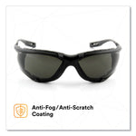 Virtua CCS Protective Eyewear with Foam Gasket, Black/Gray Plastic Frame, Gray Polycarbonate Lens