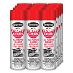 Crazy Clean All Purpose Cleaner, Floral Scent, 19 oz Aerosol Spray, Dozen