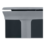 ENHANCE Series Waste Receptacle, 13 gal, Metal, Pearl Gray/Umbra Gray