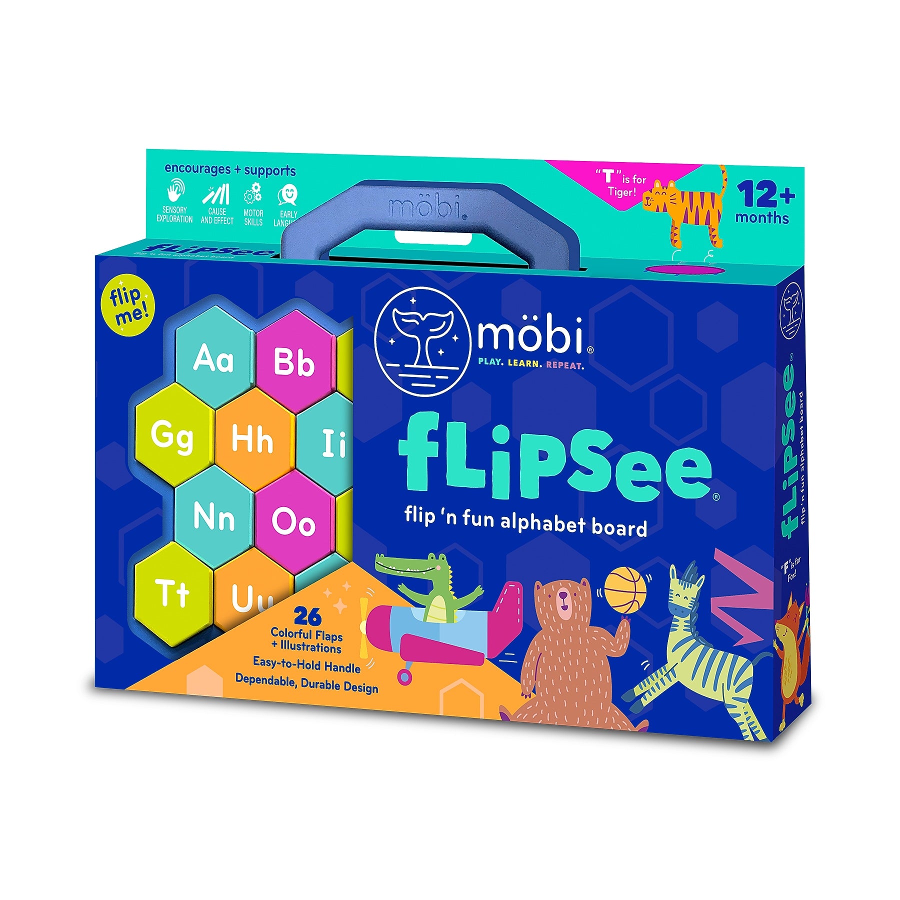Mobi Flipsee Flip n' Fun Alphabet Board, Multicolored (MGMFLIP1)