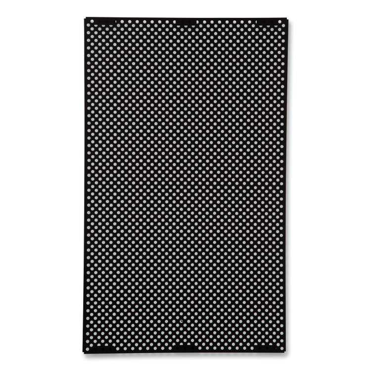 Large General Purpose Perforated Panels for Tailor and Landmark Series Containers, 20.72" x 0.5" x 34.33", Black, 4/Carton