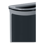 ENHANCE Series Waste Receptacle, 11.5 gal, Metal, Umbra Gray/Pearl Gray