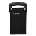 Large Prelabeled Landfill Waste Panels for Tailor and Landmark Series Containers 20.72" x 0.5" x 34.33", Black, 4/Carton