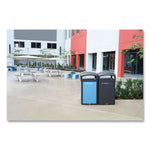 Large Prelabeled Landfill Waste Panels for Tailor and Landmark Series Containers 20.72" x 0.5" x 34.33", Black, 4/Carton