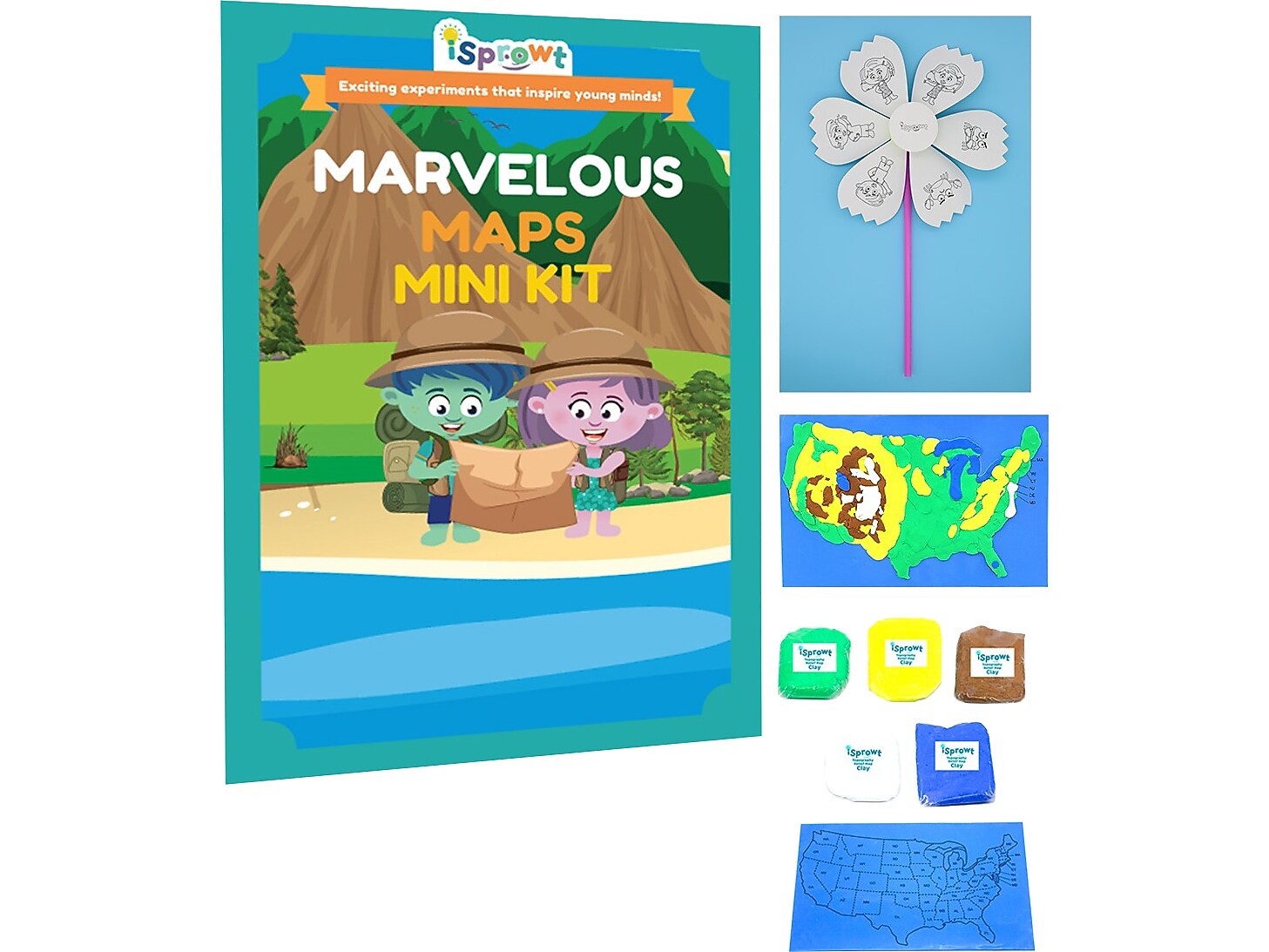 iSprowt Marvelous Maps Mini Kit, Multicolor (785459614236)