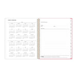 Planning Calendar BS Mimi Pink Frosted PP 8.5x11 RY26 Wkly/Mthly Safety Wirebound -
