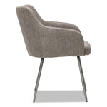 Alera® Captain Series Fixed Arm Fabric Computer and Desk Chair, Gray Tweed (CS4351)