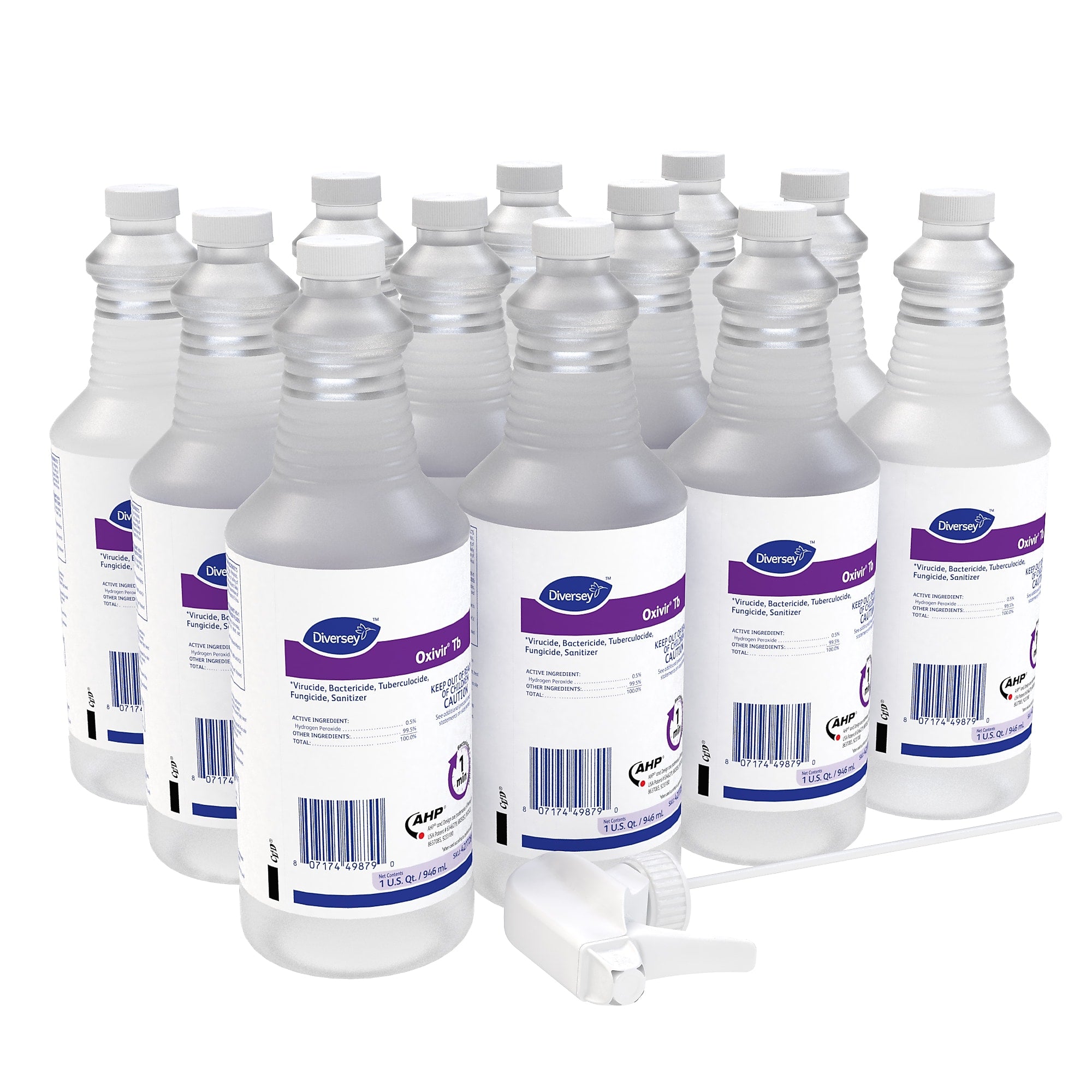 Oxivir Tb Cleaner Disinfectant, Unscented, 32 oz., 12/Carton (4277285)