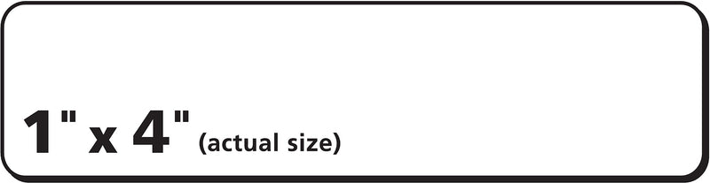 PRES-a-ply Laser/Inkjet Address Labels, 1" x 4", White, 20 Labels/Sheet, 100 Sheets/Box, 2,000 Labels/Box (30601)