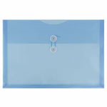 JAM Paper Premium Plastic Document File, Legal, Blue, 3/Pack (219B1BUX3)