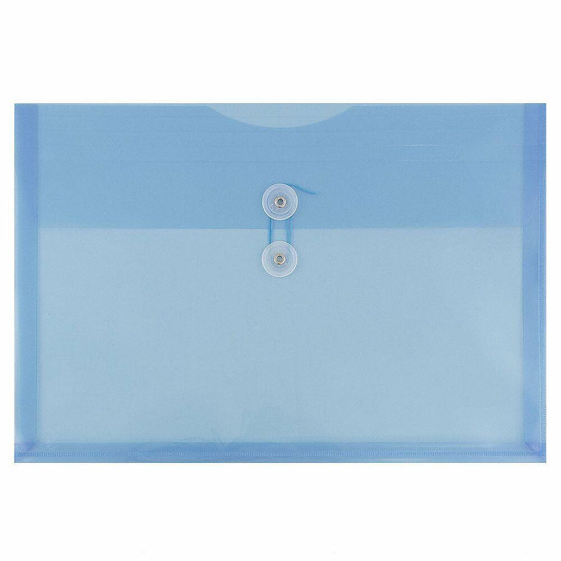 JAM Paper Premium Plastic Document File, Legal, Blue, 3/Pack (219B1BUX3)