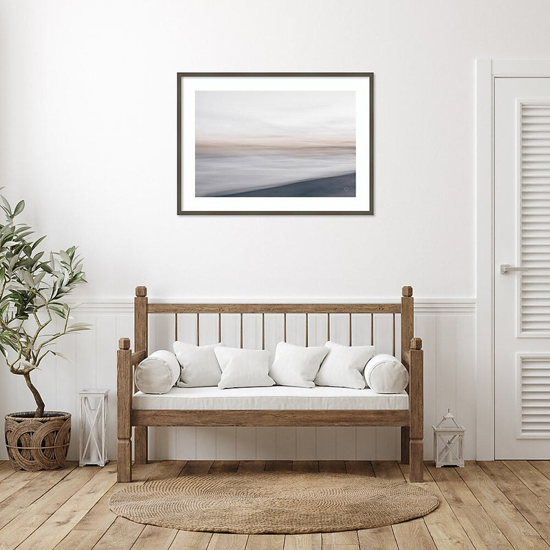 Amanti Art Waves Move Me I by Nathan Larson Wood Framed Wall Art Print, 41" x 30" (A42675534952)