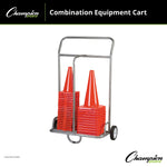 Champion Sports Steel Tubing Equipment Cart, Grey (CHSCSCART)