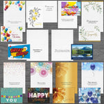 "Colorful Sentiments" Pre-Versed Assorted Pack w/ Fastick® Envelopes, 50/Pk