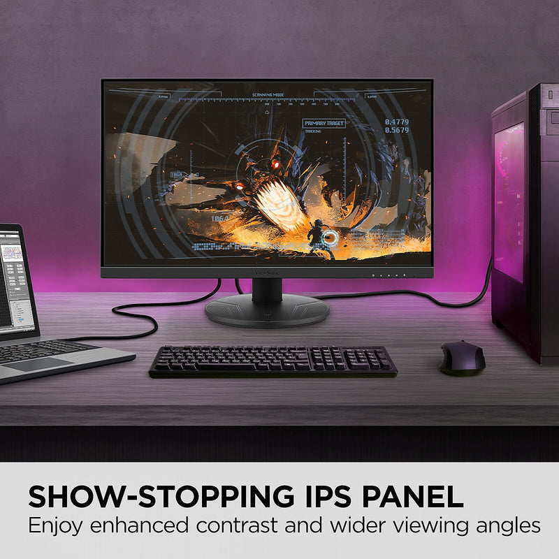 ViewSonic 24" 120Hz LED Gaming Monitor, Black (VX2416A)