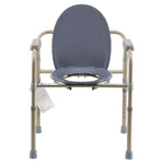 Dynarex Elongated Folding Bedside Commode Seat & Lid (10373)