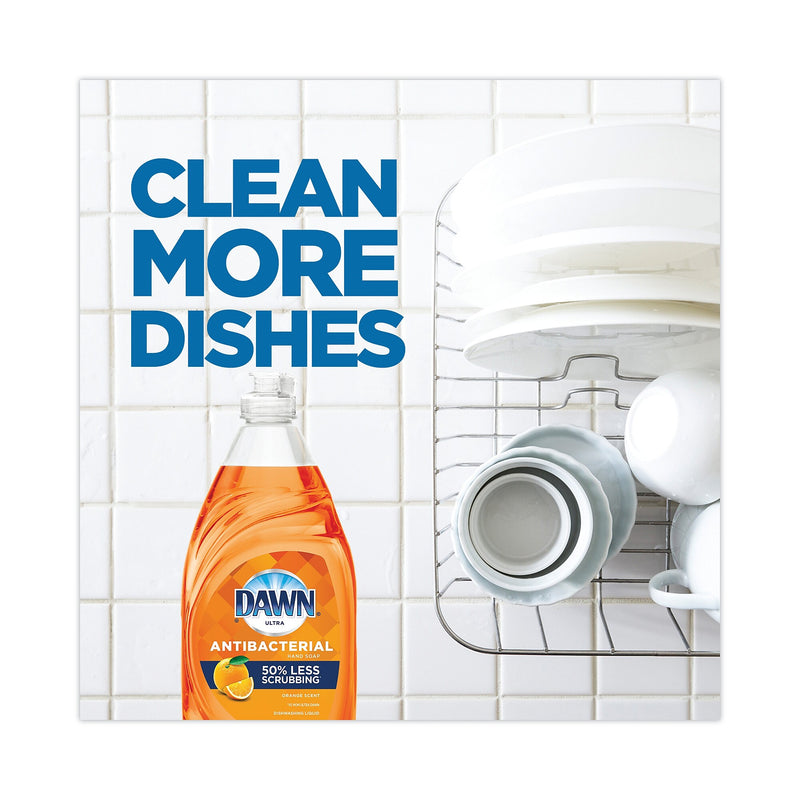 Dawn Ultra Antibacterial Dishwashing Liquid, Orange Scent, 38 oz Bottle, 8/Carton (PGC01659)