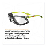 Solus CCS Series Protective Eyewear, Green Plastic Frame, Clear Polycarbonate Lens