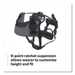 SecureFit X5000 Series Safety Helmet, 6-Point Pressure Diffusion Ratchet Suspension, White