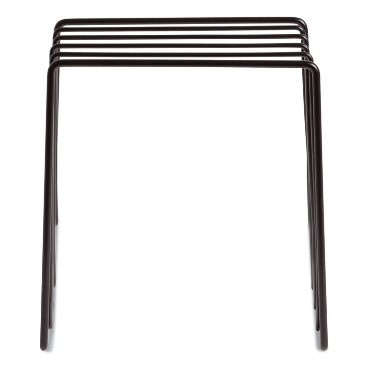 Vena Wire Letter Sorter, 5 Sections, Assorted Sizes, 3.94 x 5.24 x 6.1, Black