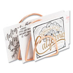 Letter-Size Desktop Fashion Filing Set, Rose Gold, (1) Rack, (3) Hanging Folders, (3) File Folders, (2) Trays,(1) Mail Sorter