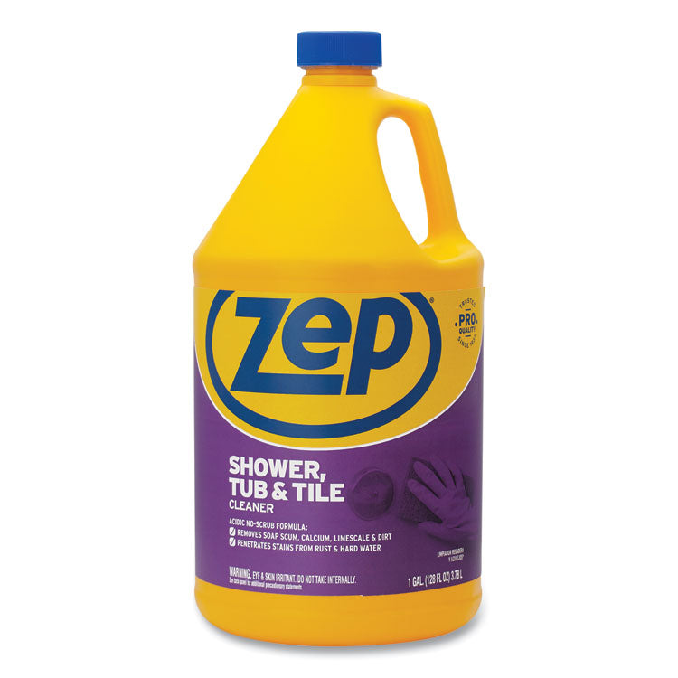Shower Tub and Tile Cleaner, Pleasant Scent, 1 gal, 4/Carton