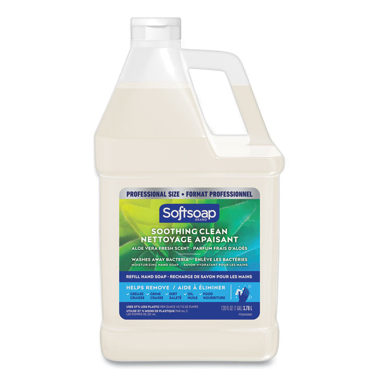 Liquid Hand Soap Refill with Aloe, Aloe Vera Fresh Scent, 1 gal, 4/Carton