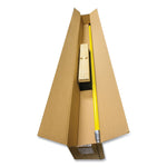 Tampico Push Broom Kit, 18 x 64, Metal Handle, Yellow/Black