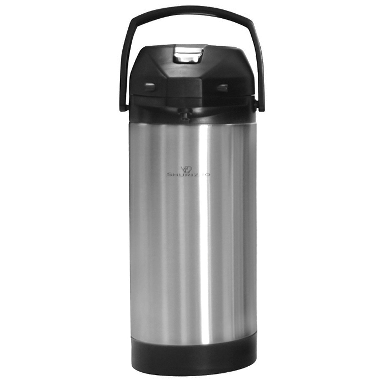 Newco Shurizjo Coffee Airpot, 16-Cups, Silver/Black (120701)
