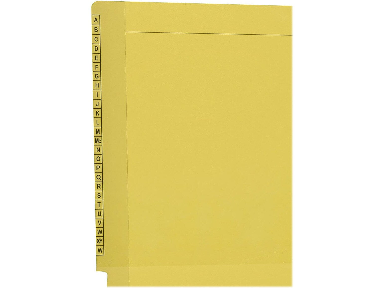 Medical Arts Press Kardex Match Reinforced End Tab File Folder, Straight Cut, Letter-Size, Yellow, 100/Box (F1170-YLW)