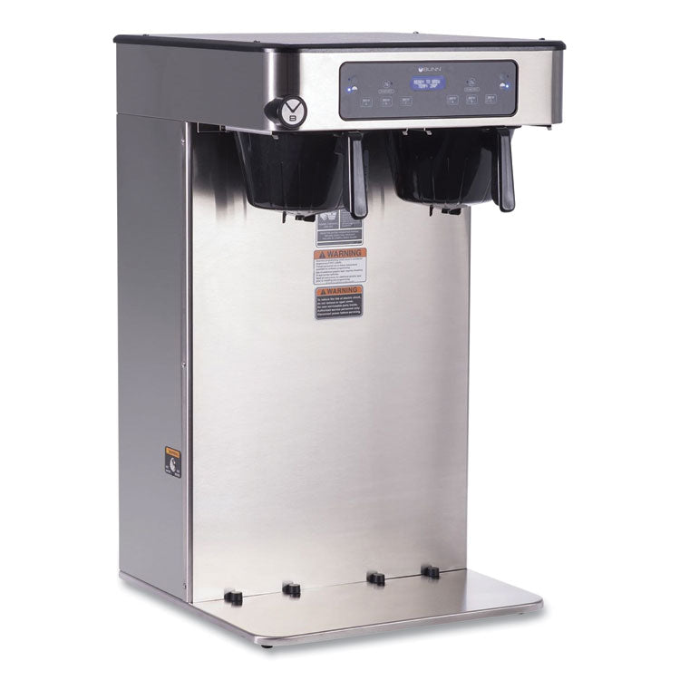 ICB Infusion Series Twin Tall Coffee Brewer, 51 Cups, Silver/Black