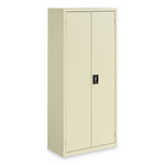 Economy Assembled Storage Cabinets, 4 Shelves, 30" x 15" x 66", Putty