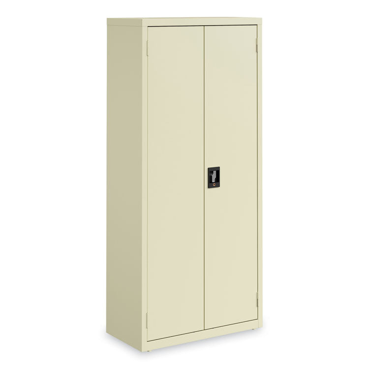 Economy Assembled Storage Cabinets, 4 Shelves, 30" x 15" x 66", Putty