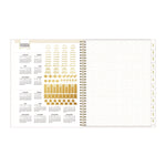 Day Designer Secret Garden Mint Frosted Weekly/Monthly Planner, Floral Artwork, 11 x 8.5, 12-Month (Jan to Dec): 2025