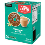 The Original Donut Shop One Step Vanilla Latte Coffee Keurig® K-Cup® Pods, Light Roast, 20/Box (381779)