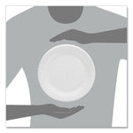 Concorde Non-Laminated Foam Plates, 9" Dia, White, 125/pack