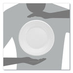 Quiet Classic Laminated Foam Dinnerware, Plate, 10" dia, White, 500/Carton