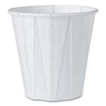 Paper Portion Cups, 3.5 oz, White, 100/Bag, 50 Bags/Carton