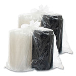 OctaView Hinged-Lid Hot Food Containers, 3 Compartments, 38 oz, 9.55 x 9.1 x 2.4, Black/Clear, Plastic, 100/Carton