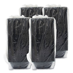 PresentaBowls Pro Black Square Bowls, 64 oz, 8.5 x 8.5 x 3.3, Plastic, 63/Bag, 4 Bags/Carton