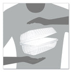 Showtime Clear Hinged Containers, Hoagie Container, 29.9 oz, 5.1 x 9.9 x 3.5, Clear, Plastic, 100/Bag, 2 Bags/Carton