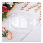Dome Covers for Dinnerware, Clear, Plastic, 125/Bag, 4 Bags/Carton