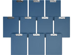 Davis Group Premium Polypropylene Clipboard, Letter Size, Navy Blue, 10/Pack (4511-72-10)
