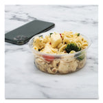 MicroGourmet Food Container, 8 oz, 4.1" Diameter x 1.14" h, Clear, Plastic, 500/Carton